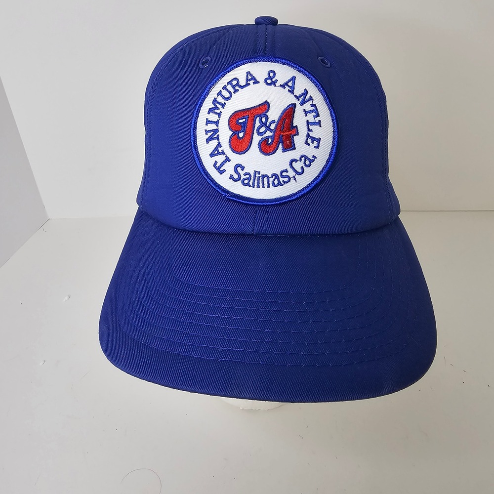 Vintage Tanimura & Antle Salinas Ca Blue Snapback Hat Trucker Cap T&A Logo